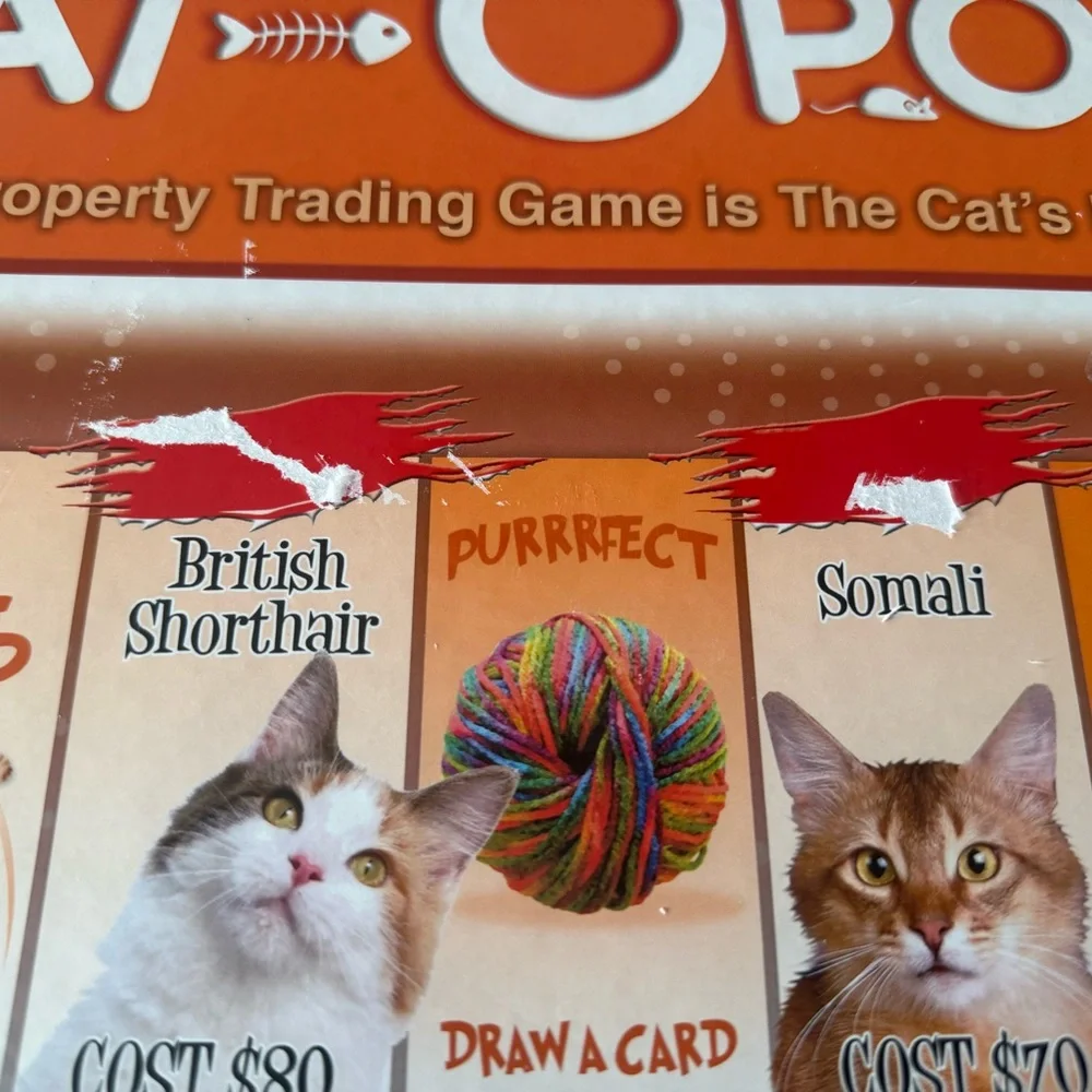 CATOPOLY COMPLETE GAME, LNIB PERSIAN SIAMESE EXOTIC BURMESE SPHYNX CAT OPOLY